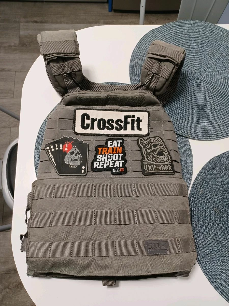 Vendora Γιλέκο 5.11 Tactical χρώμα Grey Storm μαζί με τις πλάκες του 10kg