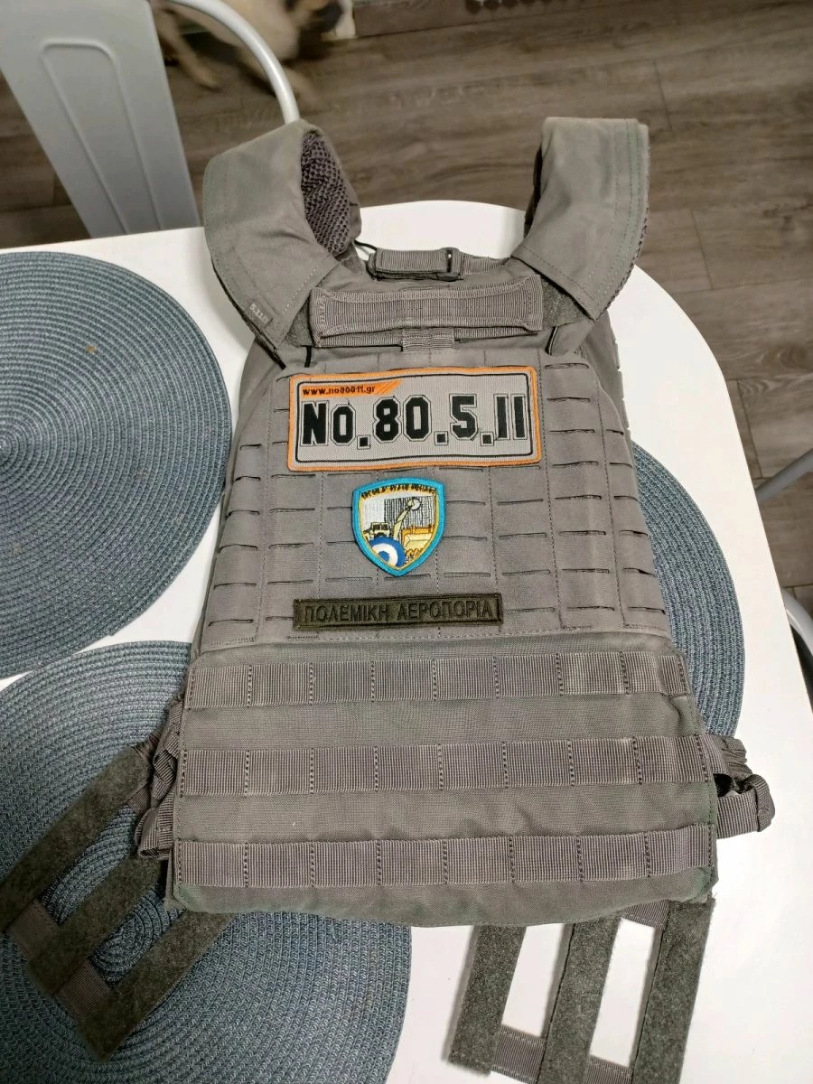 Vendora Γιλέκο 5.11 Tactical χρώμα Grey Storm μαζί με τις πλάκες του 10kg - Image 2