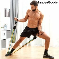 Vendora Σετ Ζωνών Αντίστασης με Αξεσουάρ και Οδηγό Άσκησης Rebainer InnovaGoods