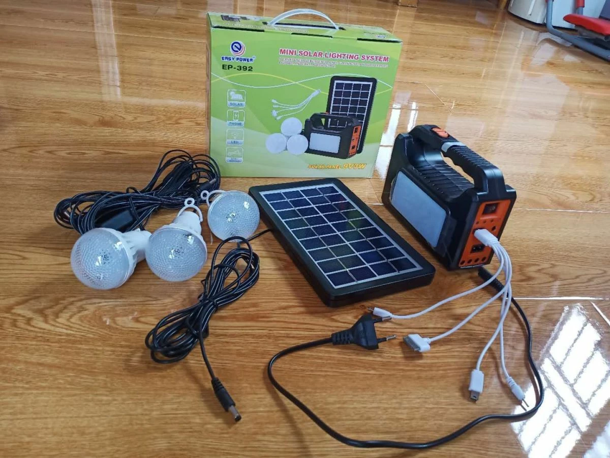 Vendora QY-371 - ΗΛΙΑΚΟ ΣΥΣΤΗΜΑ ΦΩΤΙΣΜΟΥ-3 ΛΑΜΠΕΣ ΜΕ ΠΑΝΕΛ ΓΙΑ ΕΞΟΧΗ-ΔΙΑΚΟΠΕΣ