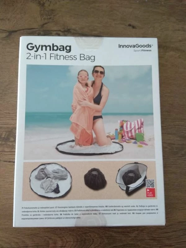 Vendora Χαλί για τα αποδυτήρια, καθώς και Αδιάβροχη Τσάντα 2 σε 1 Gymbag InnovaGoods